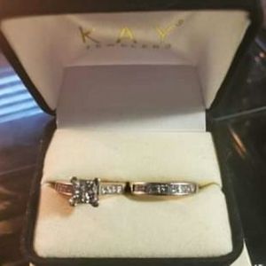 White Gold Bridal Set